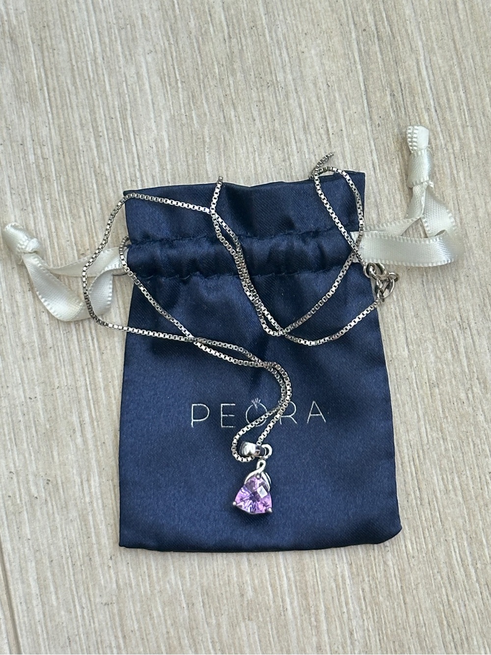 Peora Purple Necklace 925